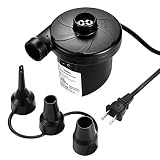 Sable Electric Air Mattress Pump, Portable Quick-Fill Inflator Deflator for Inflatable Blow up Pool Raft Bed Boat Toy Exercise Ball, AC 120V