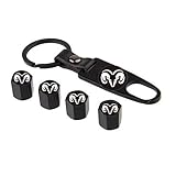 choolo Dodge Ram Tire Air Valve Caps Stem Cover Universal Fits All Cars Trucks SUV Bike & Bicycle Motorcycle & Car Tire Valve Stem Caps for Dodge Rams