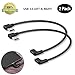 USB C 90 Degree Right Angle Cable Extension USB 3.0 Type c Cable Left & Right Angle Male for Data Sync and Charging by Oxsubor(1ft)(2 Pack) primary