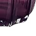 CASAMOTION Vases Hand Blown Solid Color Home Decor Centerpieces Gift Art Ribbed Glass Vase, Violet, 8''