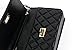 Gemate Women's Genuine Leather Quilted Chain Shoulder Bag