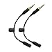 2 Pack Waterproof Headphone Cable 3.5mm Audio Adapter Compatible with Lifeproof Fre and Nuud Case 3 Ring Stereo Convert Connect Extension AUX Wire