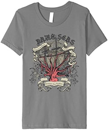Kids DARK SEAS - kraken octopus sailor sailing monster T-shirt 12 Slate