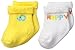 Gerber Unisex-Baby Terry Socks, Elephant, 0-6 Months (Pack of 2)
