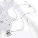 BAMOER Sterling Silver Pendant Angel Wings Feather Heart Locket Necklaces,Not Included Pearl