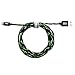 Tera Grand Mobile Undead [Apple MFi Certified] Lightning to USB-A Braided Cable, 5 Feet for iPhone 14/13/12/11 Pro Pro Max Plus Mini XS XS Max XR X 8 Plus 7 iPad Pro Air Mini iPod (Zombie)