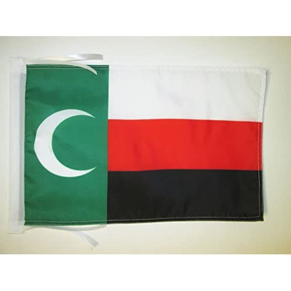 AZ FLAG - Meskhetian Turks Flag - 18'' x 12'' - 100% Polyester Akhaltsikhe Small Banner with Two Cords - Fade Resistant - Vivid Colors - 18x12 in - 45x30 Cm — image 1