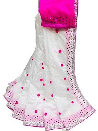 Blue Wish Womens Sana Silk Saree With Blouse Piece