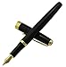 Black Arrow Clip Classic Fountain Pen Black Color Gold Trim Stylish with Ink Refill Converter
