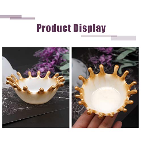 FineInno Resin Silicone Mold Dish Molds Trinket Dish Tray Molds Epoxy Resin Molds for Jewelry Ring Dish Holder Casting Mold DIY Craft (Silicone Mold)