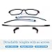 Mind Bridge Kids Blue Light Blocking Computer Video Gaming Glasses - Anti Eyestrain | Durable Cute Protection Eyewear for Children Boys & Girls Digital Screen Time & Technology Use | 508 Black Blue