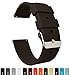 BARTON Quick Release - Choose Color & Width (16mm, 18mm, 20mm, 22mm) - Chocolate Brown 18mm Watch Band Strap