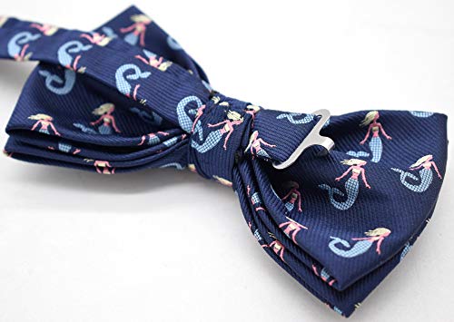 Carahere Mens Bow Ties Handmade Pre-Tied Pattern Bow Ties For Men (Mermaid pattern)