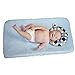 Babymoon Pod Multipurpose Baby Pillow - Use for Flat Head Baby Pillow, Car Seat and Stroller Toddler Pillow, Tummy Time, & Nursing Support (Baby Blue)