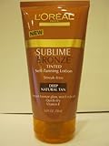 L'oreal Paris Sublime Bronze Tinted Self-tanning Lotion, Deep Natural Tan, 5-fluid Ounce (With Vitamin E) 5 Per Pack