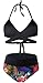 Niveltm Women's Sexy High Waist Bandage Bikini Set Beachwear Swimsuit Flower