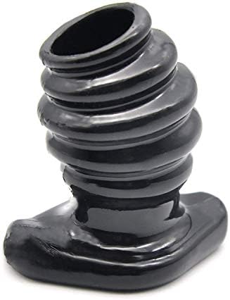 Shy Pig Full Access Tunnel Trainer Silicone Enema Hollow Play ButtAdult Toys Men,Black,Games