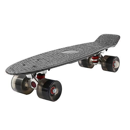 Playshion Complete 22 Inch Mini Cruiser Skateboard for Beginner with