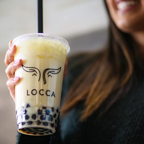 Locca Boba Tea Kit 24+ Bubble Teas Premium Peach Oolong Tea, Jasmine Tea, Black Tea Loose