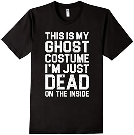 Men's HM044 THIS IS MY GHOST COSTUME I'M JUST DEAD ON THE INSIDE 2XL Black