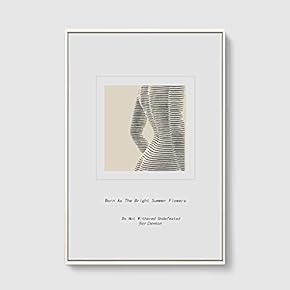 Framed Canvas Home Artwork Decoration Line Art Canvas Wall Art for Living Room, Bedroom - 16x24 inches