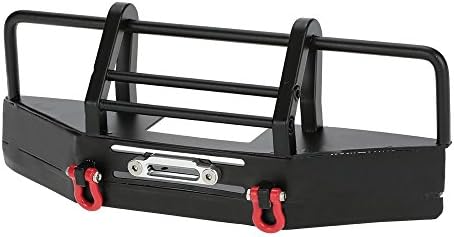 RC Crawler Car 1:10 Metal Front Bumper with Tow Hook for RC Rock 1/10 Axial SCX10 RC4WD D90 Trailer Buckle