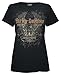 Harley-Davidson Women's Studded Immortal Eagle Short Sleeve Tee, Black Rust
