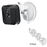 Versatile Suction Cup Mount with Universal Screw Adapter Compatible with Blink XT2 Outdoor & Indoor Camera, Adjustable Indoor/Outdoor Suction Cup Mount for Blink XT2 & Indoor Camera (3 Pack, White)