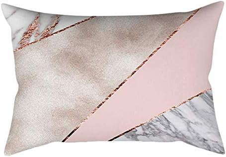 KUKICAT Rose Gold Pink Cushion Cover Square Pillowcase Home Decoratio (Rose Gold PINK, （30cm * 50cm)