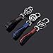 Qiaoba Car Key Chain,Handmade Premium Leather Valet Keychain Detachable with Car Key Loop Ring Car Key Fob Chain for Men Women