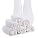 6-Pack Organics Baby Washcloths,Premium Reusable Wipes - Extra Soft For Sensitive Skin,Newborn Muslin Warm Baby Bath Towels Pure White