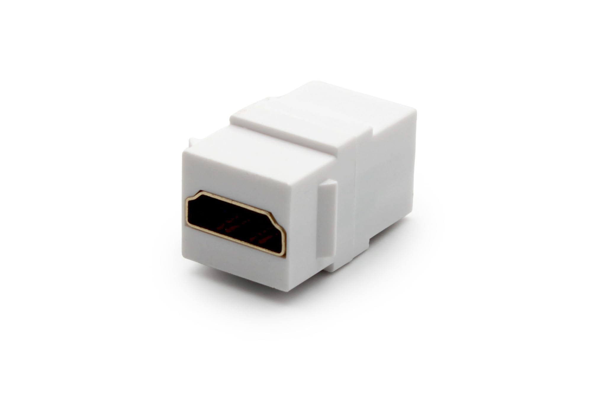 DIGITUS Keystone Coupler HDMI 2.0 – Female to Female – Keystone Module for Patch Panels and Connection Boxes – Pure White (RAL 9003)