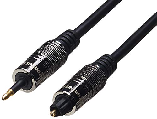 AmazonBasics Optical Toslink to Mini Toslink Jack Digital Audio Cable - 3 feet
