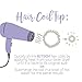 Kitsch Mega Spiral Hair Ties for Women - Waterproof Ponytail Holders | Stylish Phone Cord Hair Coils for Teens & Girls | Thick & Thin Hair, 4 Pc Clear