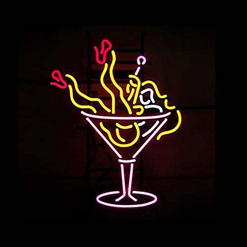 Cocktails Light Neon Sign 20"X16" Inches Bright Neon Light for Store Beer Bar Pub Garage Room