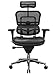 Eurotech Seating Ergohuman High Leather Seat/Mesh Back Swivel Chair, Black