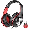 iClever-Kids-Headphones-Over-Ear-Stereo-Wired-Headphones-for-Teens-Girls-Boys-Soft-Memory-Earmuffs-Foldable-Adjustable-35mm-Jack-with-MIC-for-SchoolPCTablet iClever HS18 Over Ear Headphones with Microphone - Lightweight Stereo Headphones, Adjustable Foldable Wired Headphones…