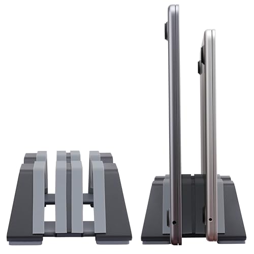 Psitek Adjustable Dual Vertical Laptop Stand