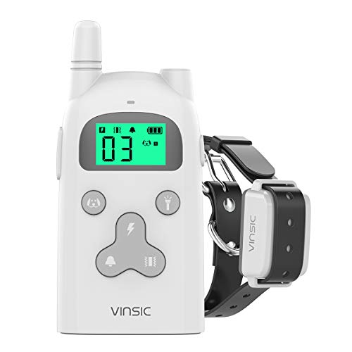 VINSIC Dog Training Collar with Remote Shock Collar for Dogs 300 Meters