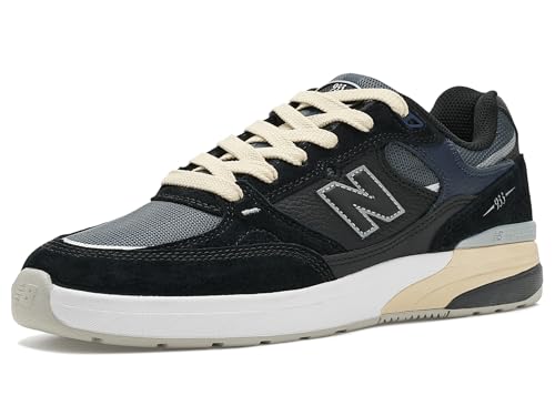 New Balance Unisex 933 Andrew Reynolds Skate Shoe, Black, 4 Wide US Men at Amazon