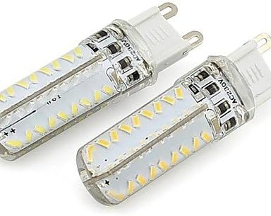 FW New Dimmable G9 6W 72x3014 SMD 260LM White Warm White LED Corn Light AC 220V-240V Silicone Bulb Lamp 1PCS , warm white