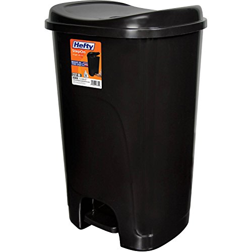 Home Logic Step-On Wastebasket - Black (52 qt.)