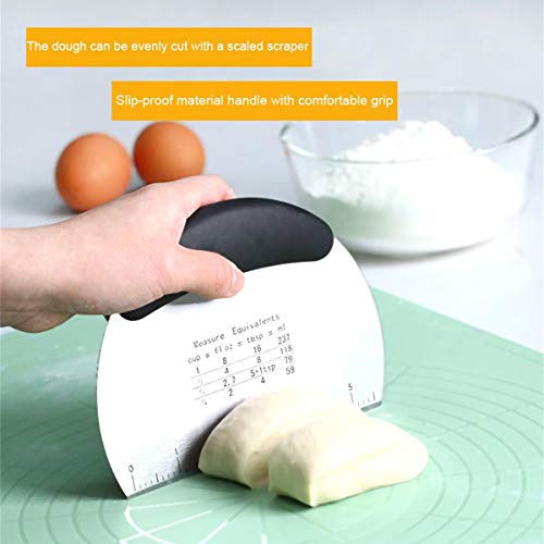 Dough Cutter Pastry Blender Biscuit Cutter Set, BYkooc Professional Stainless Steel Baking Dough Tools, Heavy Duty & Durable Kitchen Utensil Gift for Bread Cookie Pizza (3 Pcs/Set) - Thumbnail 5