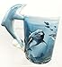 Ocean Marine Reef Bottlenose Dolphin 12oz Ceramic Mug Coffee Cup Home & Kitchen Decor Accessory