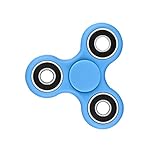 BEISTA Tri-spinner Fidget Toy Hand Spinner - Stress Reducer, Durable Bearing Spinner with High Speed, Super Smooth and Well Balanced, Non-3D Printed (Blue)