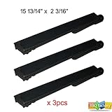 bbq factory Replacement Cast-Iron Grill Pipe Burner JBX601 (3-pack) Select Gas Grill Models By Lowe's (Jenn-Air), Charbroil, The Source, Jenn Air, and Others