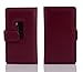 Cadorabo Case works with Nokia Lumia 920 in PASTEL PURPLE (Design BOOK STRUCTURE) – with 2 Card Slots – Wallet Case Etui Cover Pouch PU Leather Flip