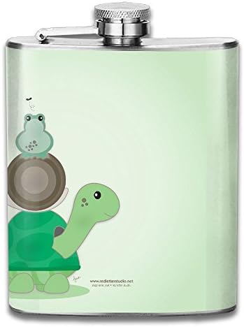 Frog Snail Turtle Gifts Top Shelf Flasks Stainless Steel Flask