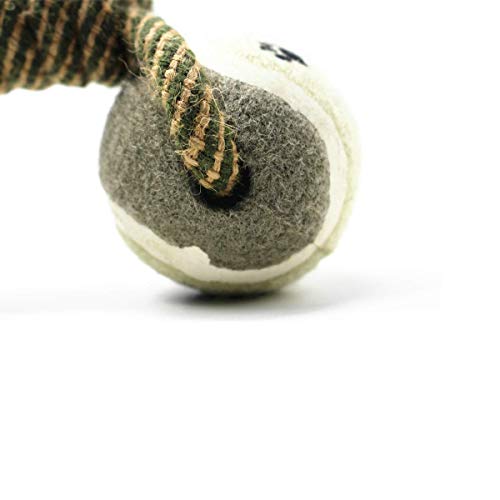Petony Aggressive Durable Dog Rope Toy and Ball Teething Playing Chew Dog Toys, with Dog Training Whistle(chew Toys)