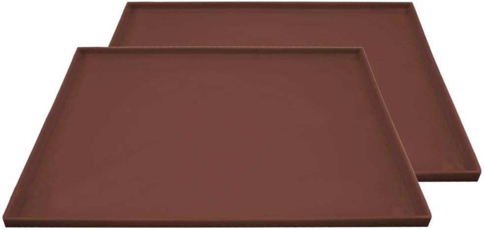 Mississ 2PCS Swiss Roll Mat Mould Leakproof Baking Board,Silicone Tray For Cake Rolls Biscuits Sushi Making brilliant